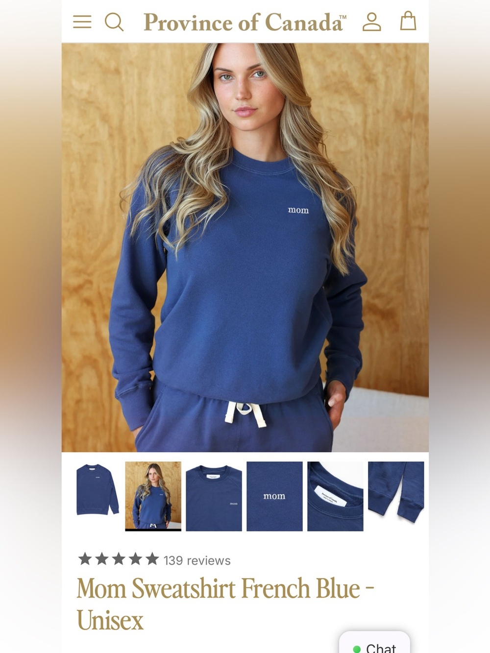 Province of Canada Charcoal Grey “Mom” Crewneck Sweatshirt XL